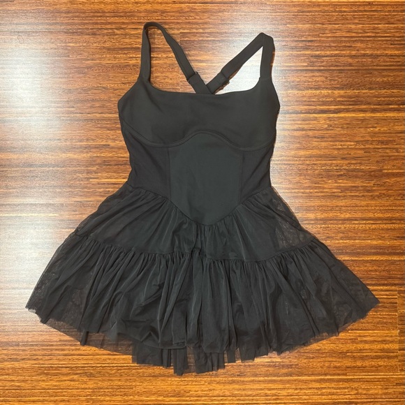 PopFlex Active Corset Pirouette Dress - Black size XS EUC - Picture 1 of 6